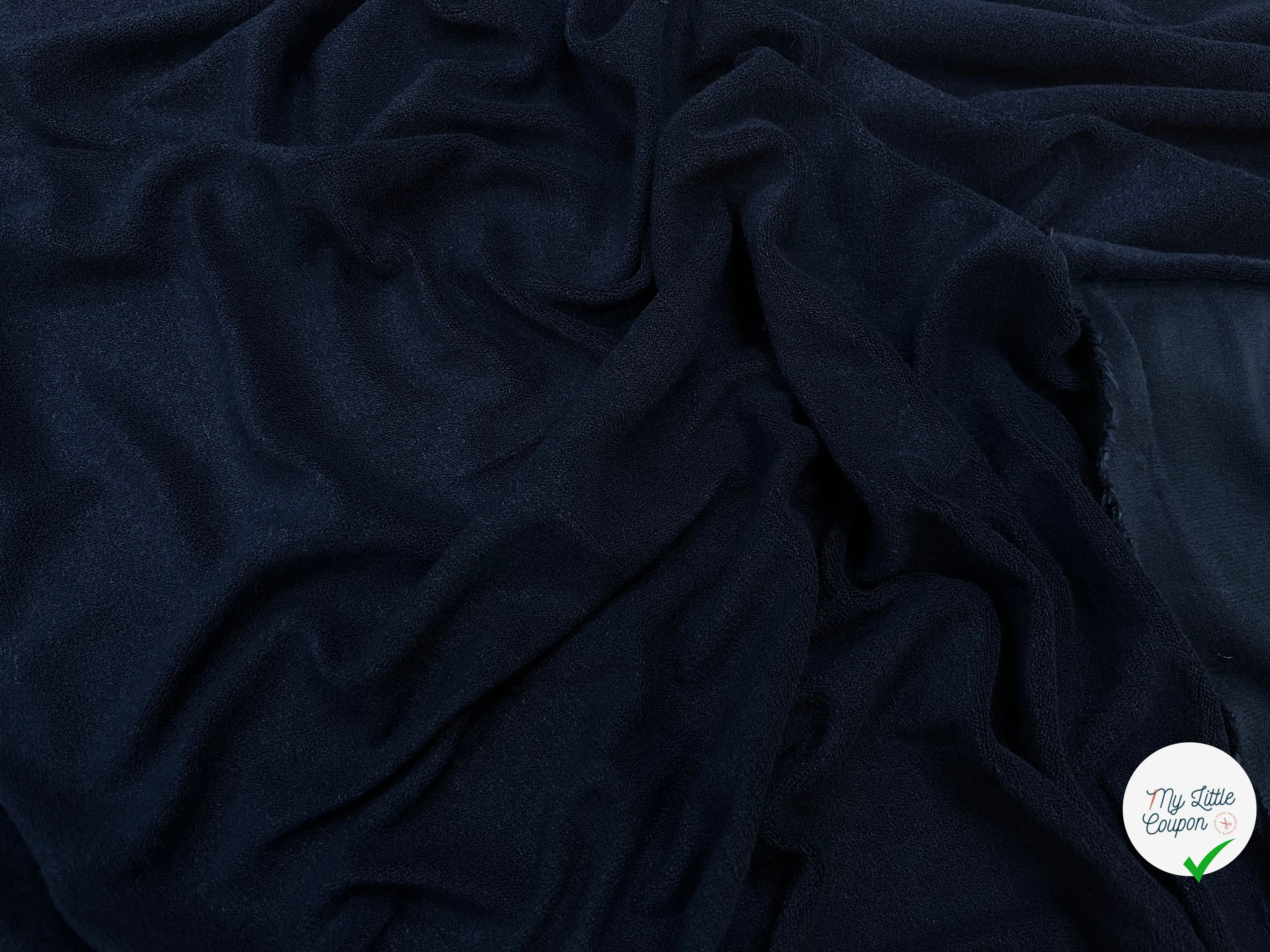 CREPE EPONGE ÉPONGE STRETCH NOISE BLUE - My Little Coupon