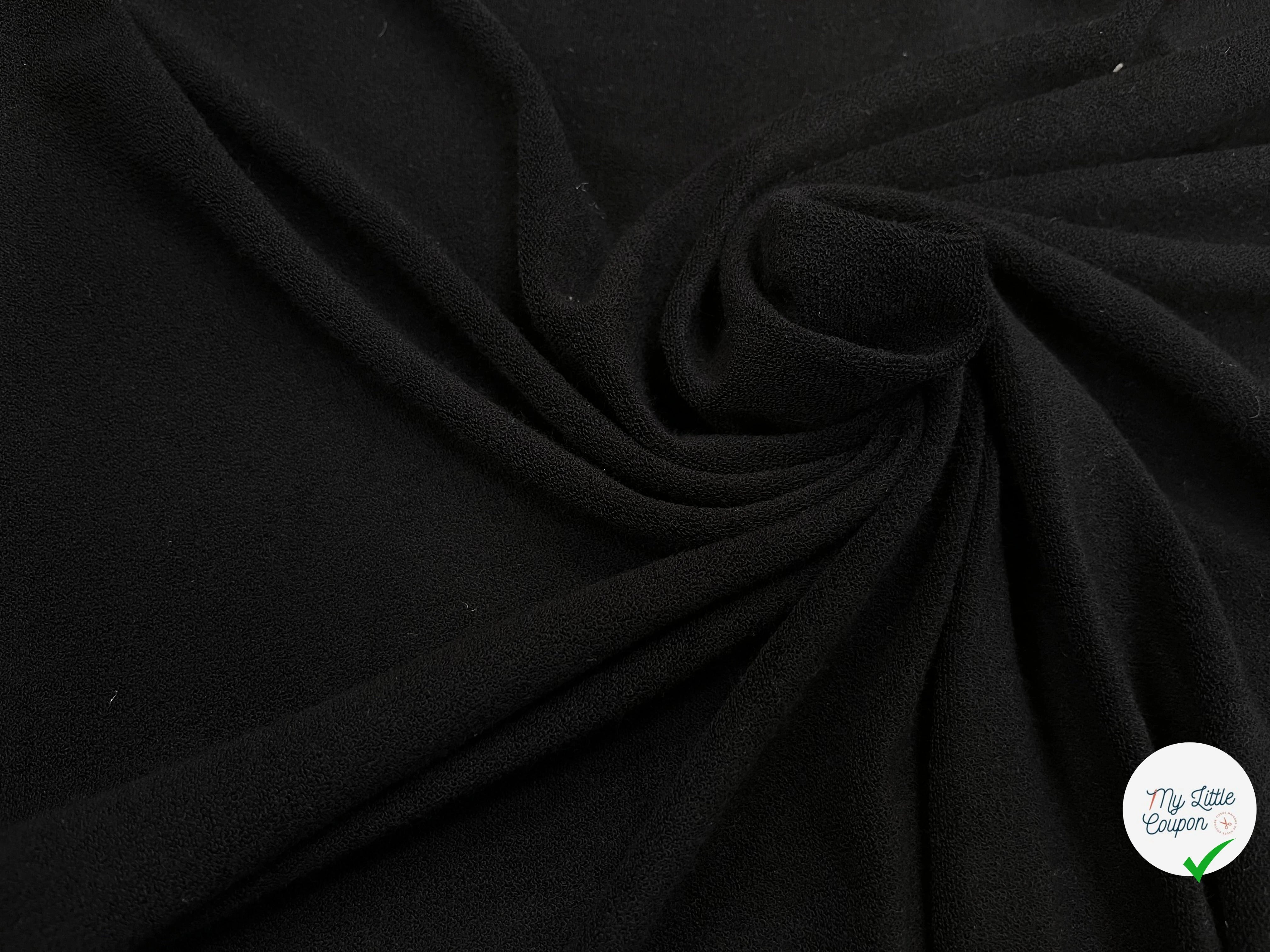 CRÈPE ÉPONGE STRETCH NOIR - My Little Coupon