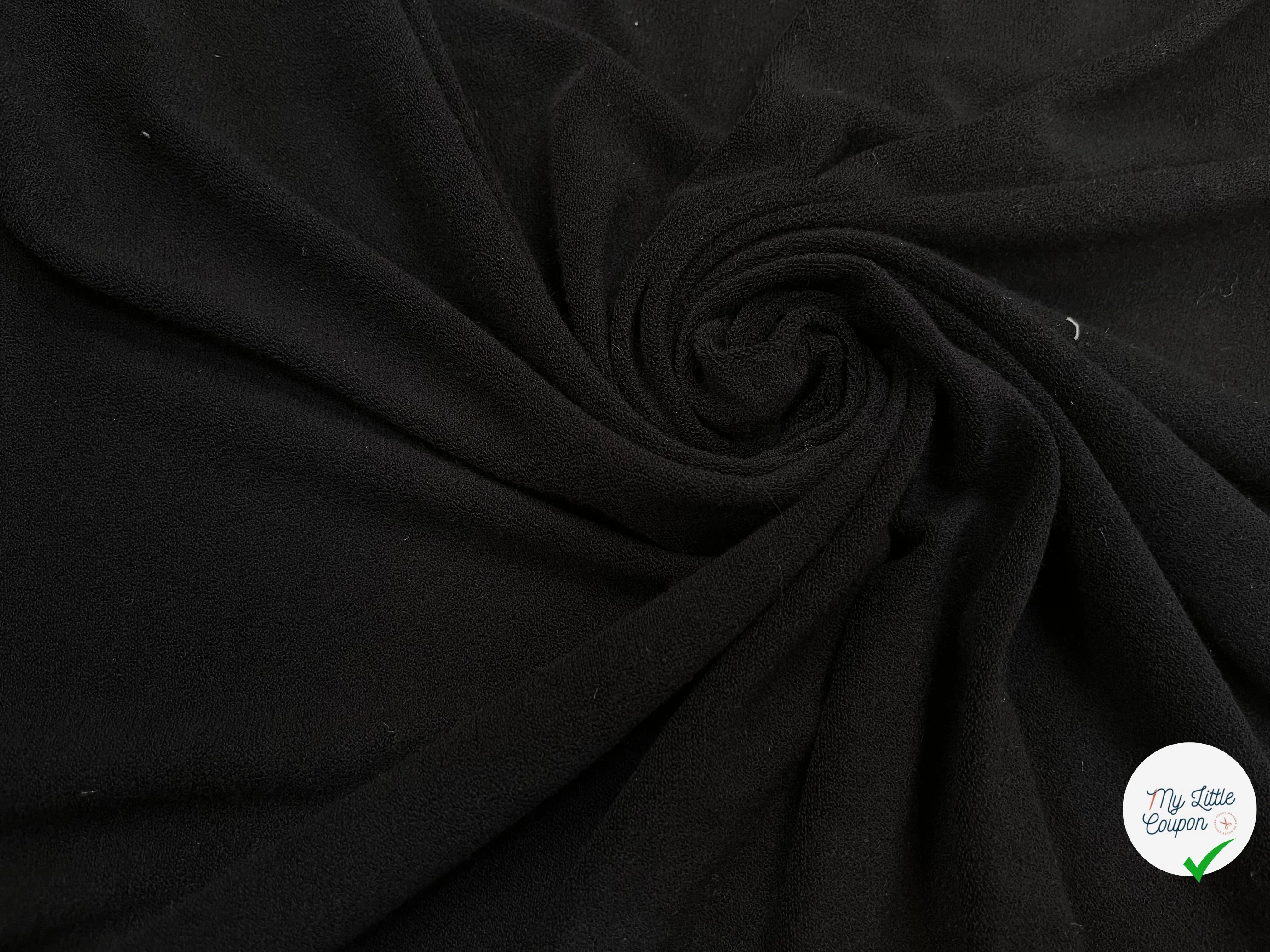 CRÈPE ÉPONGE STRETCH NOIR - My Little Coupon