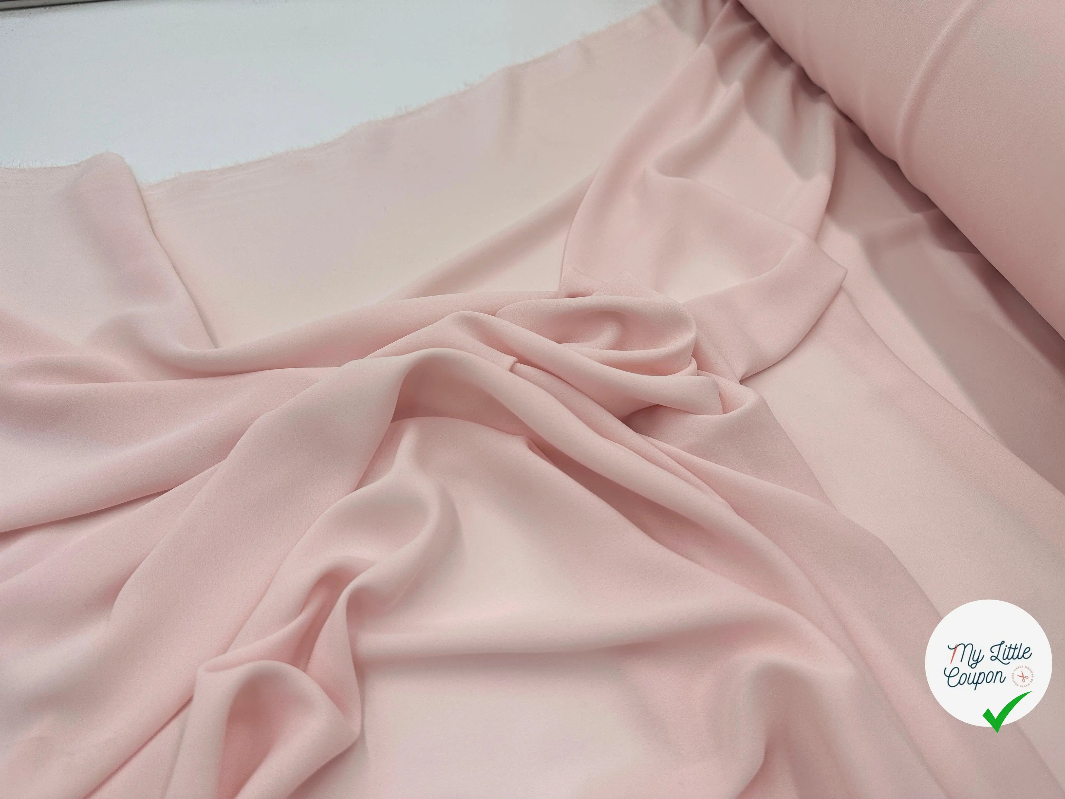 CRÊPE FLUIDE BABYPINK - My Little Coupon - tissu - coudre