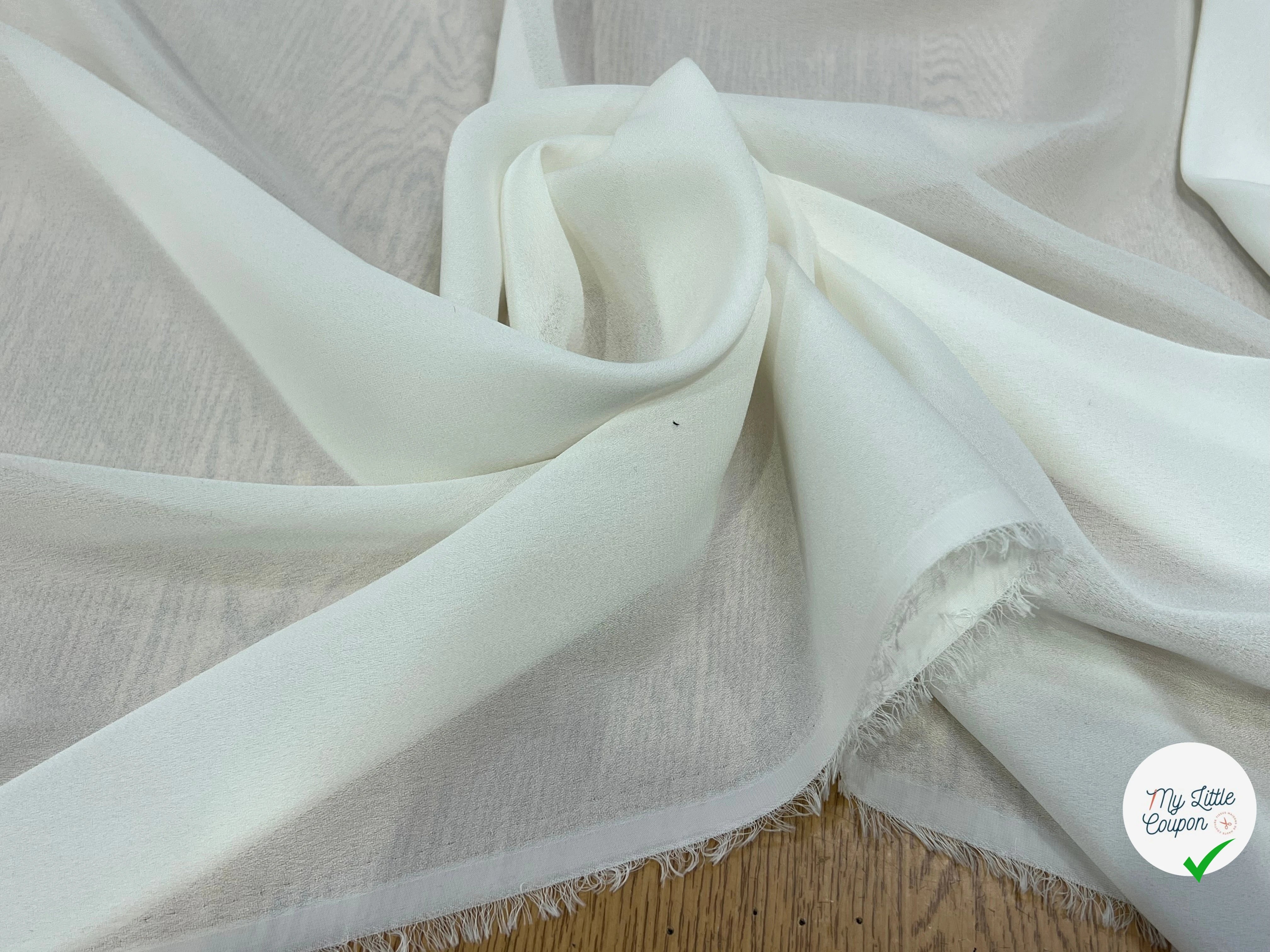 CREPE FLUIDE BLANC 148CM - My Little Coupon