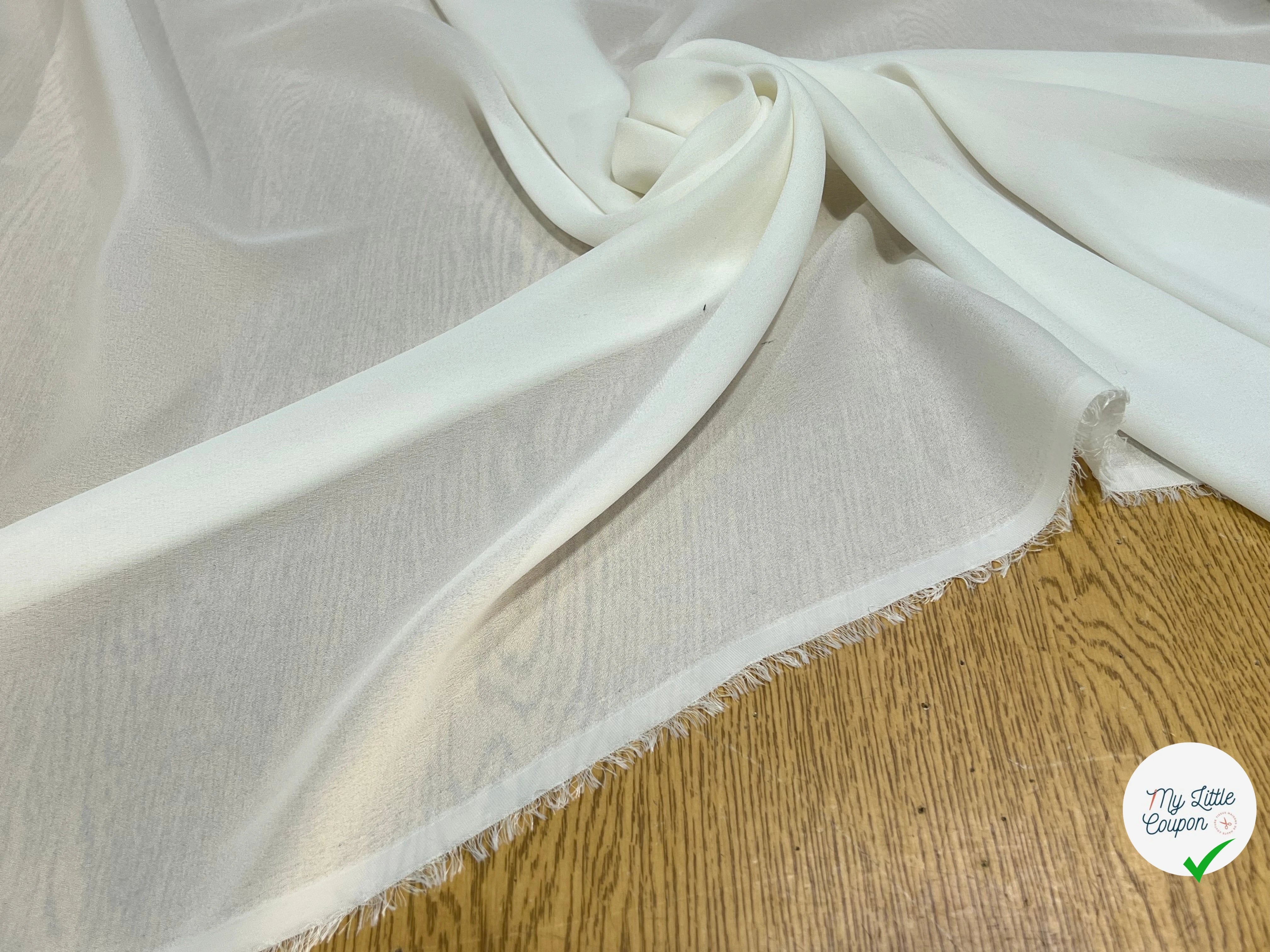 CREPE FLUIDE BLANC 148CM - My Little Coupon