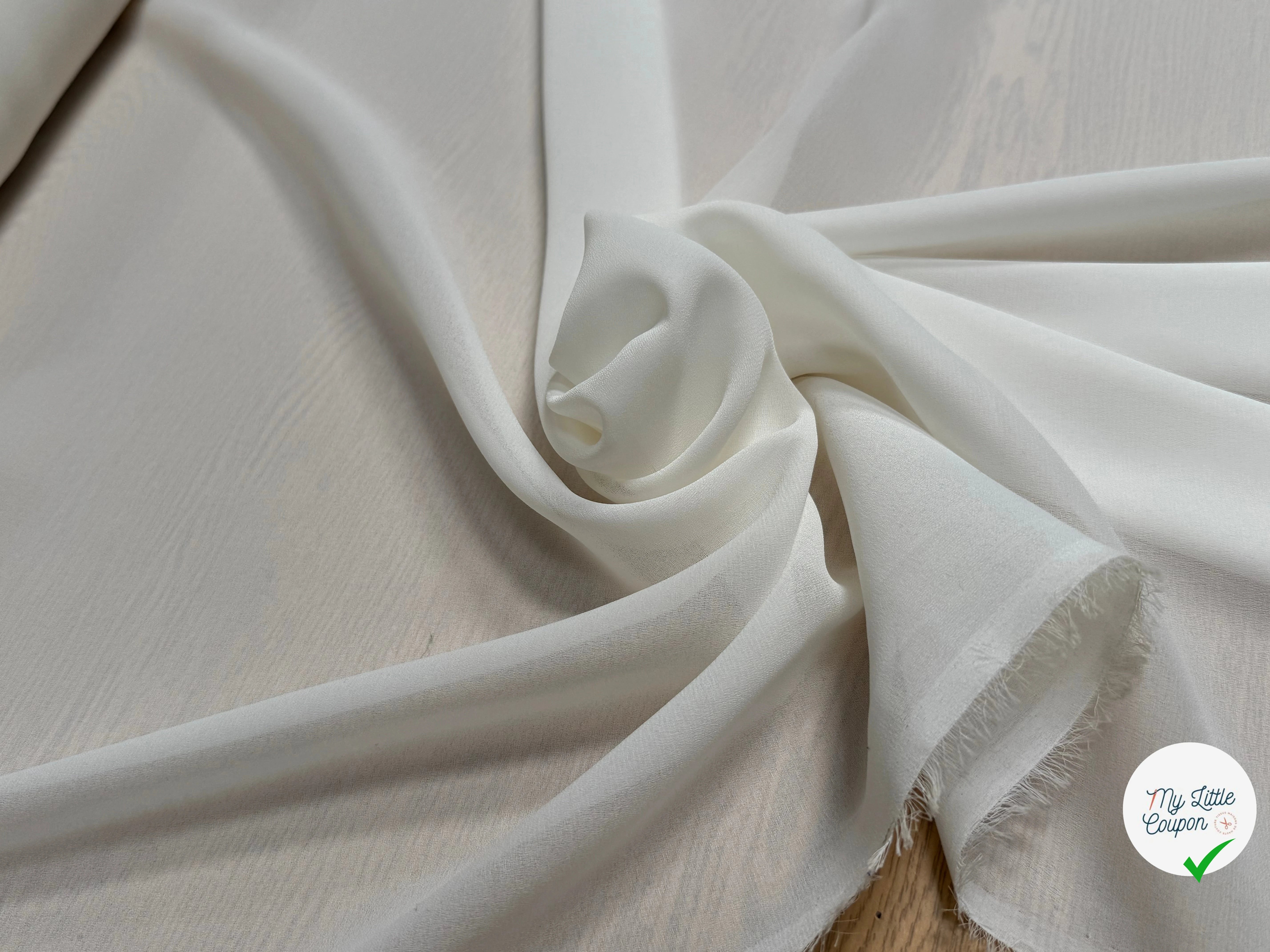 CREPE FLUIDE BLANC CASSÉ CHIC - My Little Coupon