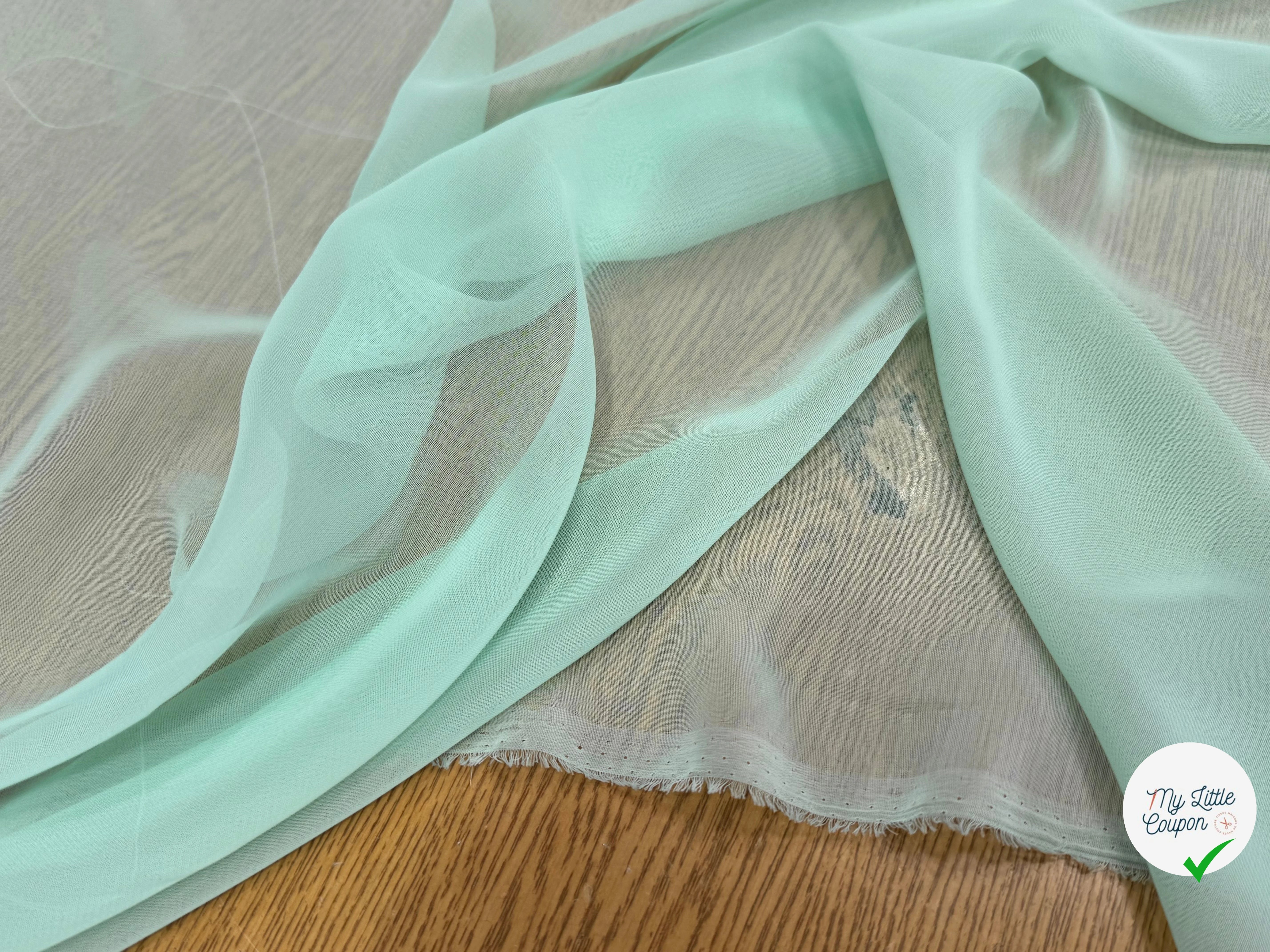 CREPE FLUIDE ET FIN VERT OPALINE - My Little Coupon