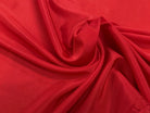 CRÈPE FLUIDE LÉGÈREMENT SATINÉ ROUGE POLYESTER 140CM - My Little Coupon
