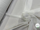 Tissu crêpe fluide texturé blanc cassé