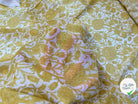 CRÊPE FROISSÉ ORNAMENT MUSTARD - My Little Coupon - tissu - coudre