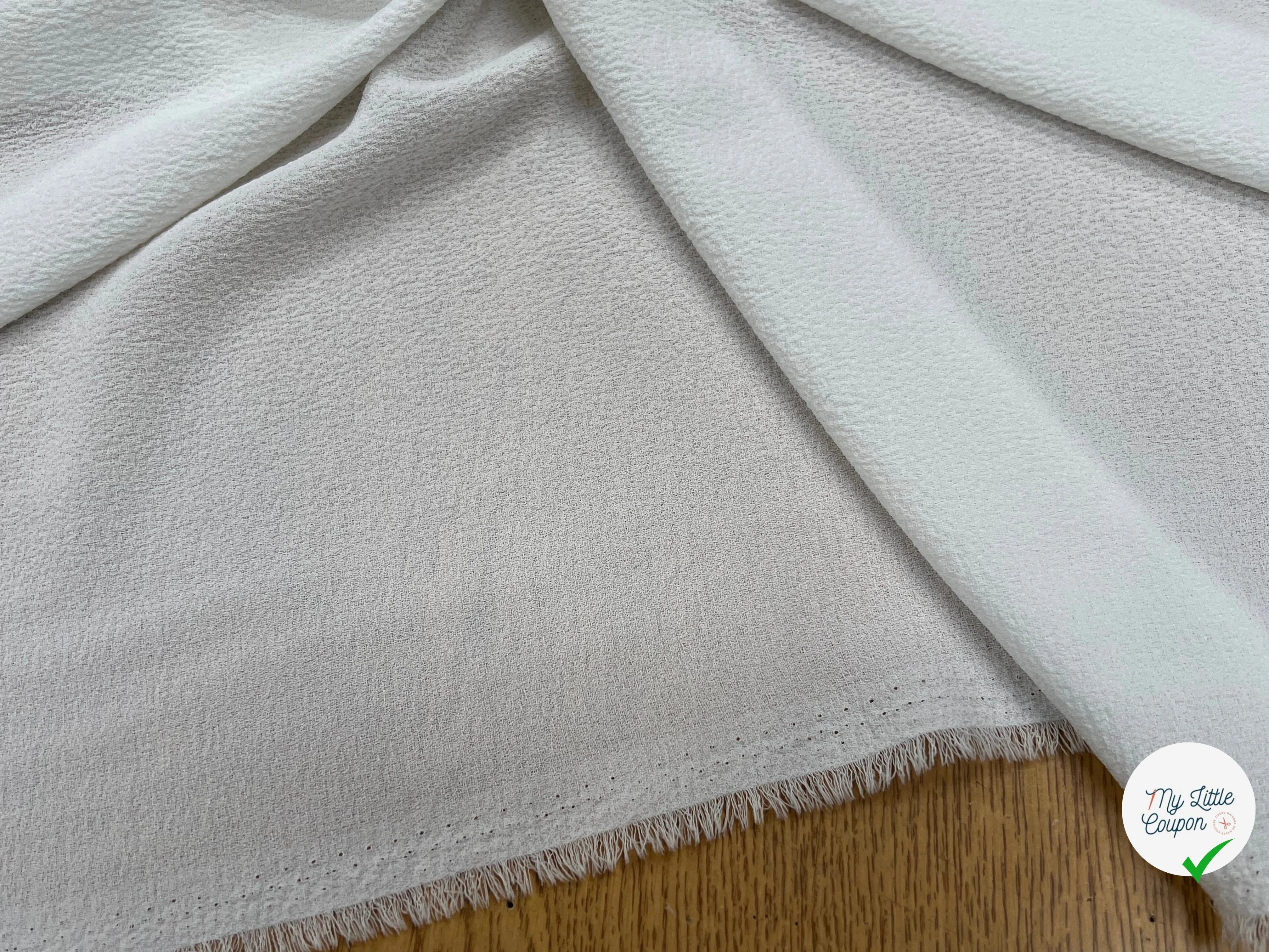 CREPE GAUFFRÉ BLANC FABRICATION FRANÇAISE - My Little Coupon