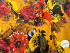 CREPE GAUFFRÉ JAUNE PAPILLONS & FLEURS - My Little Coupon