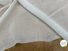 CREPE GAUFFRÉ SOIE BLANC CASSÉ FABRICATION FRANCAISE - My Little Coupon