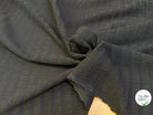 CREPE GAUFFRÉ VISCOSE SOIE ET LAINE GROSSES RAYURES TISSÉES FLUIDE NOIR - My Little Coupon