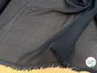 CREPE GEORGETTE 100% VISCOSE FLUIDE NOIR - My Little Coupon