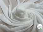 CREPE GEORGETTE BLANC POLYESTER - My Little Coupon