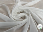 CREPE GEORGETTE BLANC POLYESTER - My Little Coupon