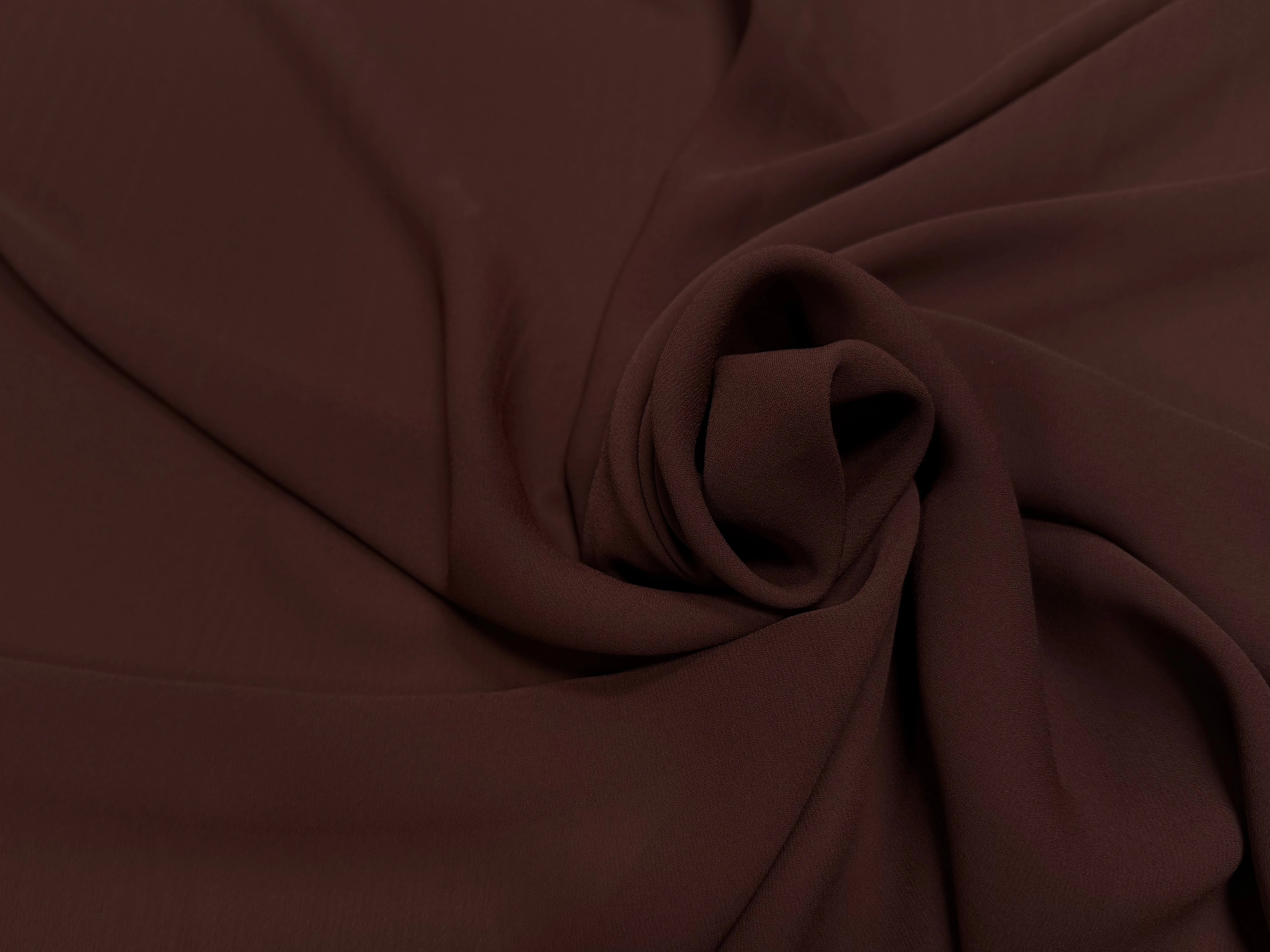 CREPE GEORGETTE CHOCO MARRON - My Little Coupon