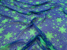 CREPE GEORGETTE DE SOIE FLOCONS BLEU - My Little Coupon
