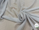 CREPE GEORGETTE DE SOIE GRIS SOURIS - My Little Coupon