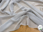 CREPE GEORGETTE DE SOIE GRIS SOURIS - My Little Coupon