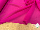 CREPE GEORGETTE DE SOIE ROSE FLASHY - My Little Coupon