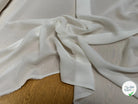 CREPE GEORGETTE ÉCRU FLUIDE 160 - My Little Coupon