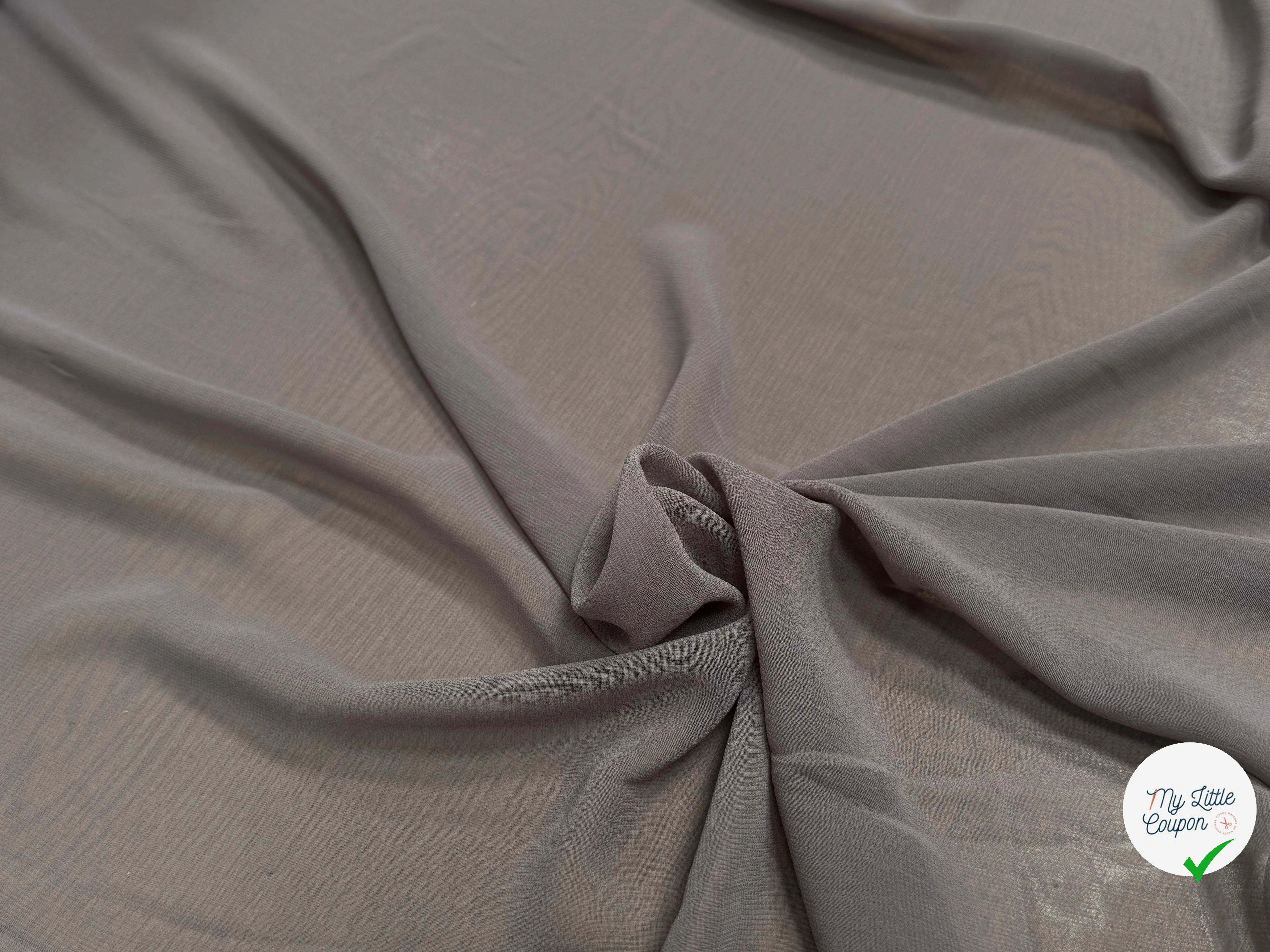 CREPE GEORGETTE FLUIDE SAND - My Little Coupon