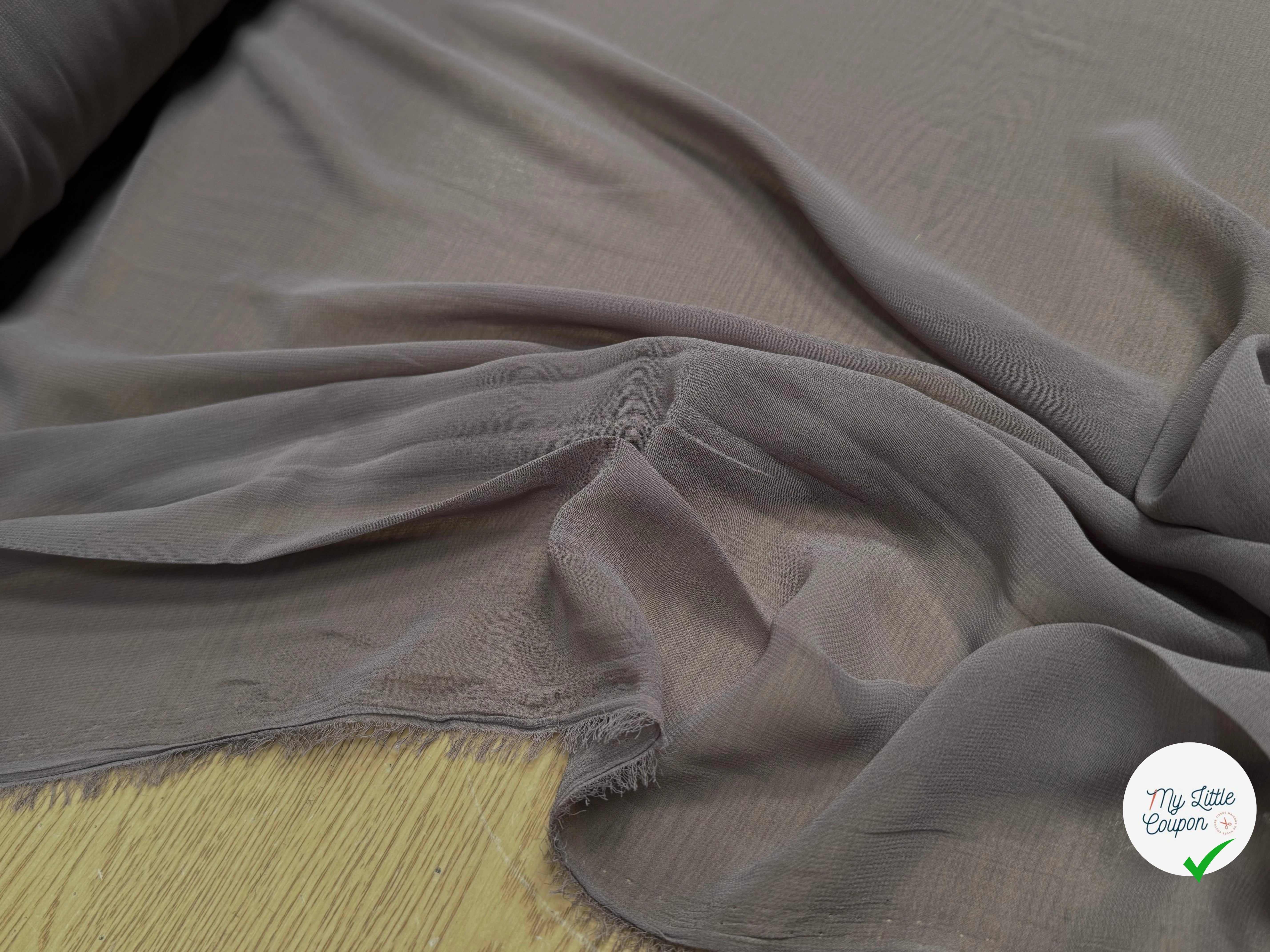 CREPE GEORGETTE FLUIDE SAND - My Little Coupon