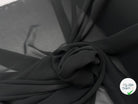 CRÊPE GEORGETTE POLYESTER NOIR - My Little Coupon
