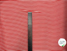 CRÊPE GEORGETTE RAYURES ROUGE & BLANC MLC INTERN