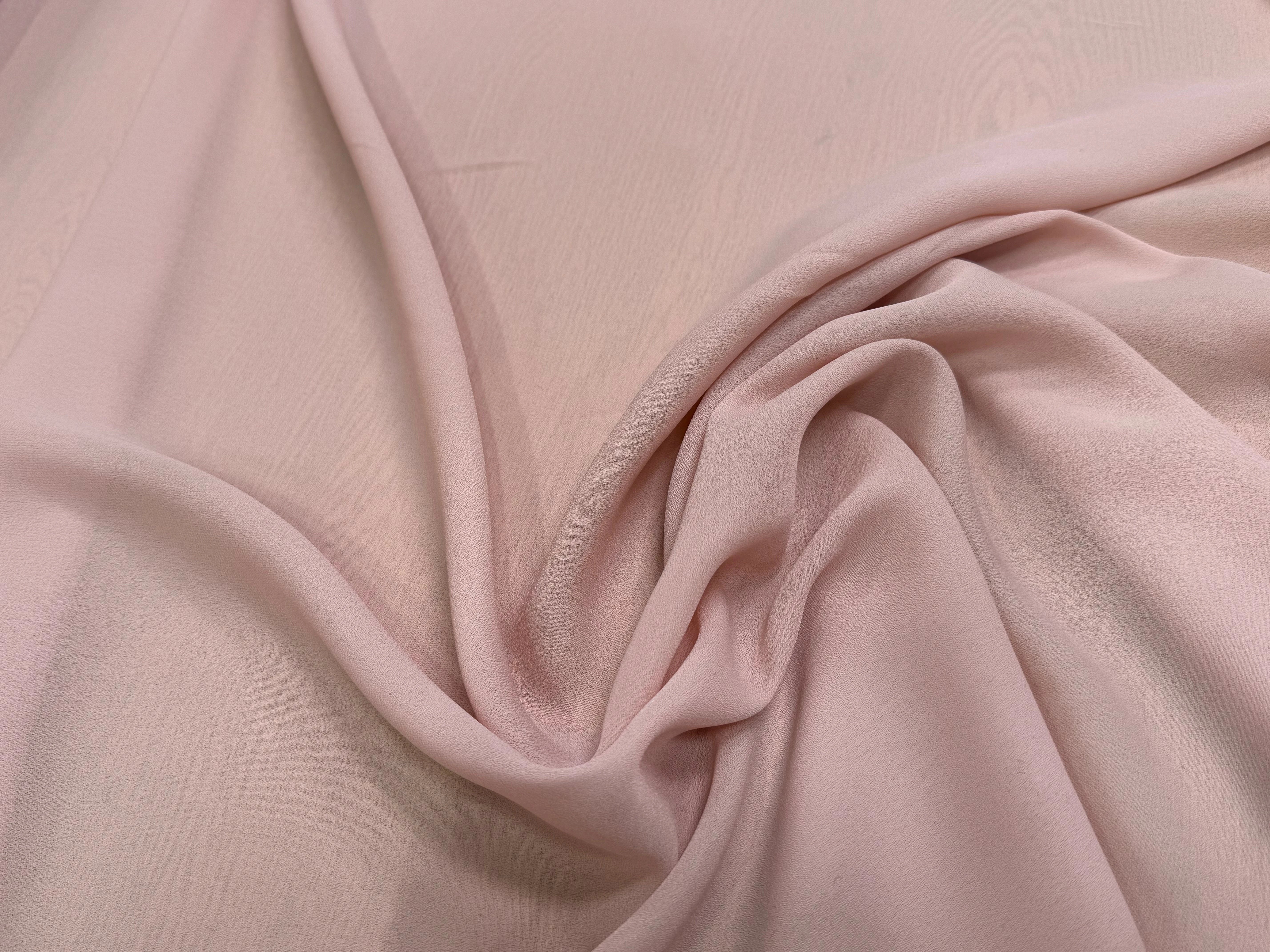 CREPE GEORGETTE ROSE PALE - My Little Coupon