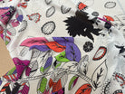 CREPE GEORGETTE SOIE FIORI PSICHEDELICI - My Little Coupon