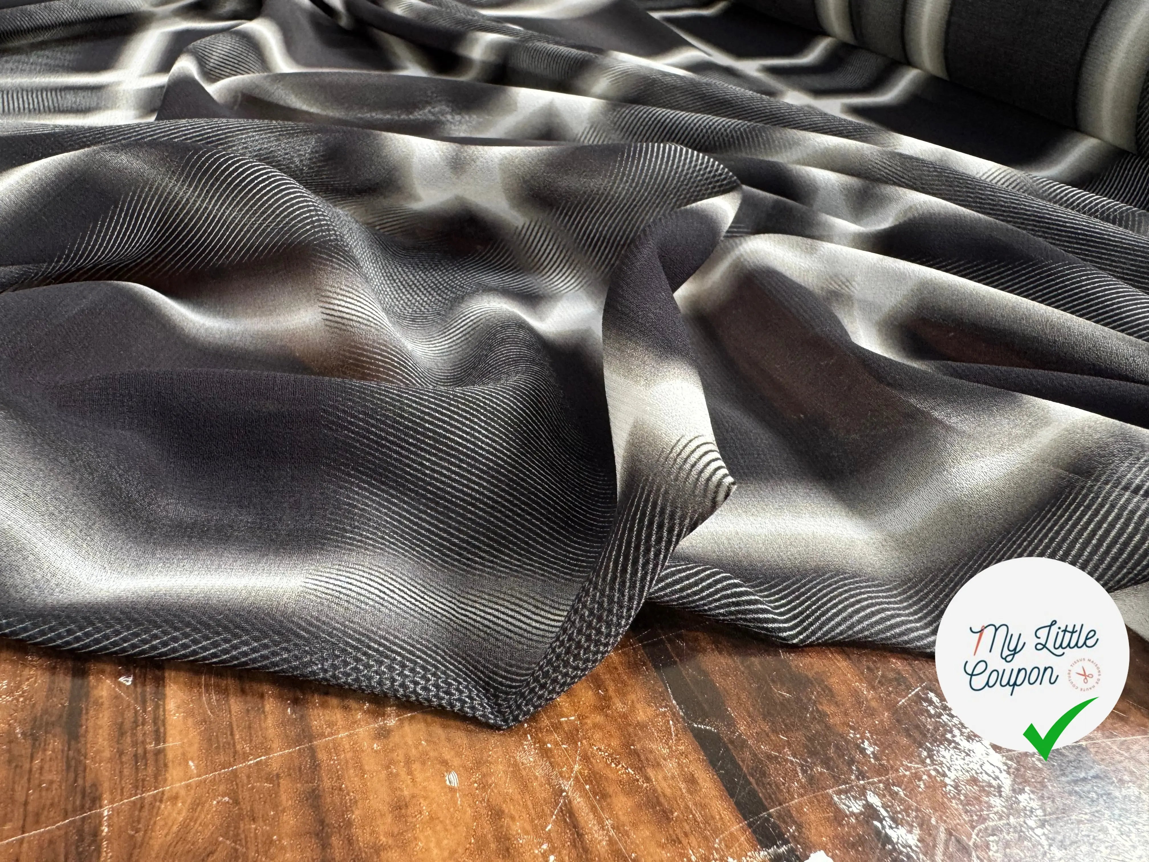 CREPE GRIS CARREAUX REGULIERS - My Little Coupon