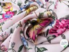 CRÊPE IMPRIMÉ FLEURS DE ROMANCE - My Little Coupon - tissu - coudre