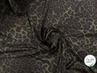 CRÊPE IMPRIMÉ LÉOPARD JUNGLE GREEN - My Little Coupon - tissu - coudre