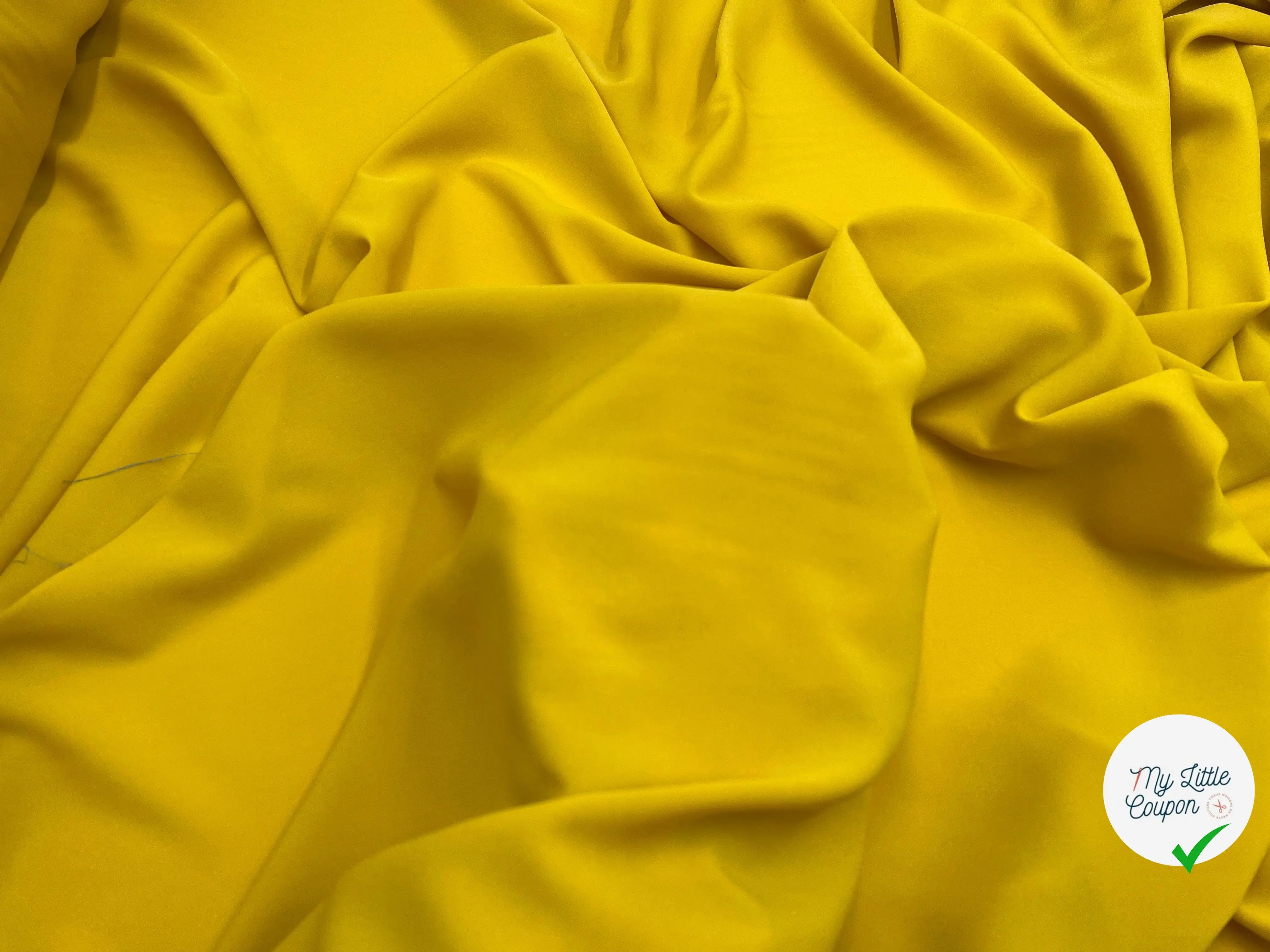 CRÊPE JAUNE MOUTARDE - My Little Coupon - tissu - coudre