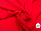CRÊPE LÉGER ROUGE COQUELICOT - My Little Coupon - tissu - coudre