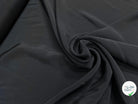 CREPE LÉGÈREMENT SATINÉ ACETATE VISCOSE NOIR BEAU TOMBÉ - My Little Coupon