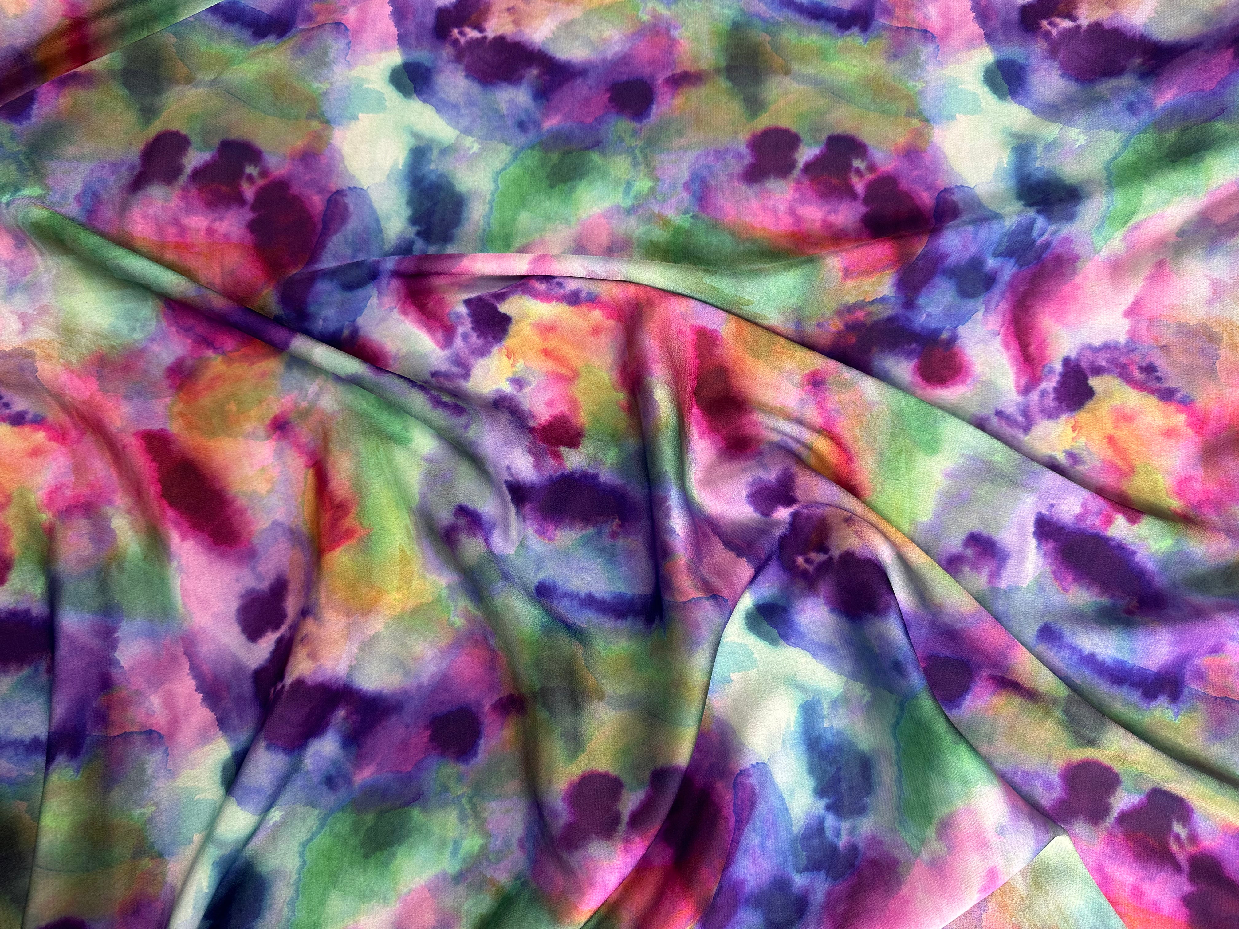CRÊPE LÉGÈREMENT SATINÉ AQUARELLE - My Little Coupon