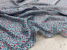 CRÊPE LÉGÈREMENT SATINÉ FLEURS DE BLEU MLC INTERN