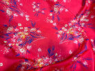 CRÊPE LÉGÈREMENT SATINÉ FLEURS D’ARTIFICE ROSE - My Little Coupon