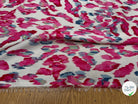 CREPE LÉGÈREMENT SATINÉ FLUIDE IMPRIMÉ ÉFFET NUAGE MULTICOLORES FOND ÉCRU - My Little Coupon