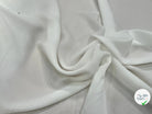 CREPE LISSE FLUIDE STRETCH BLANC - My Little Coupon