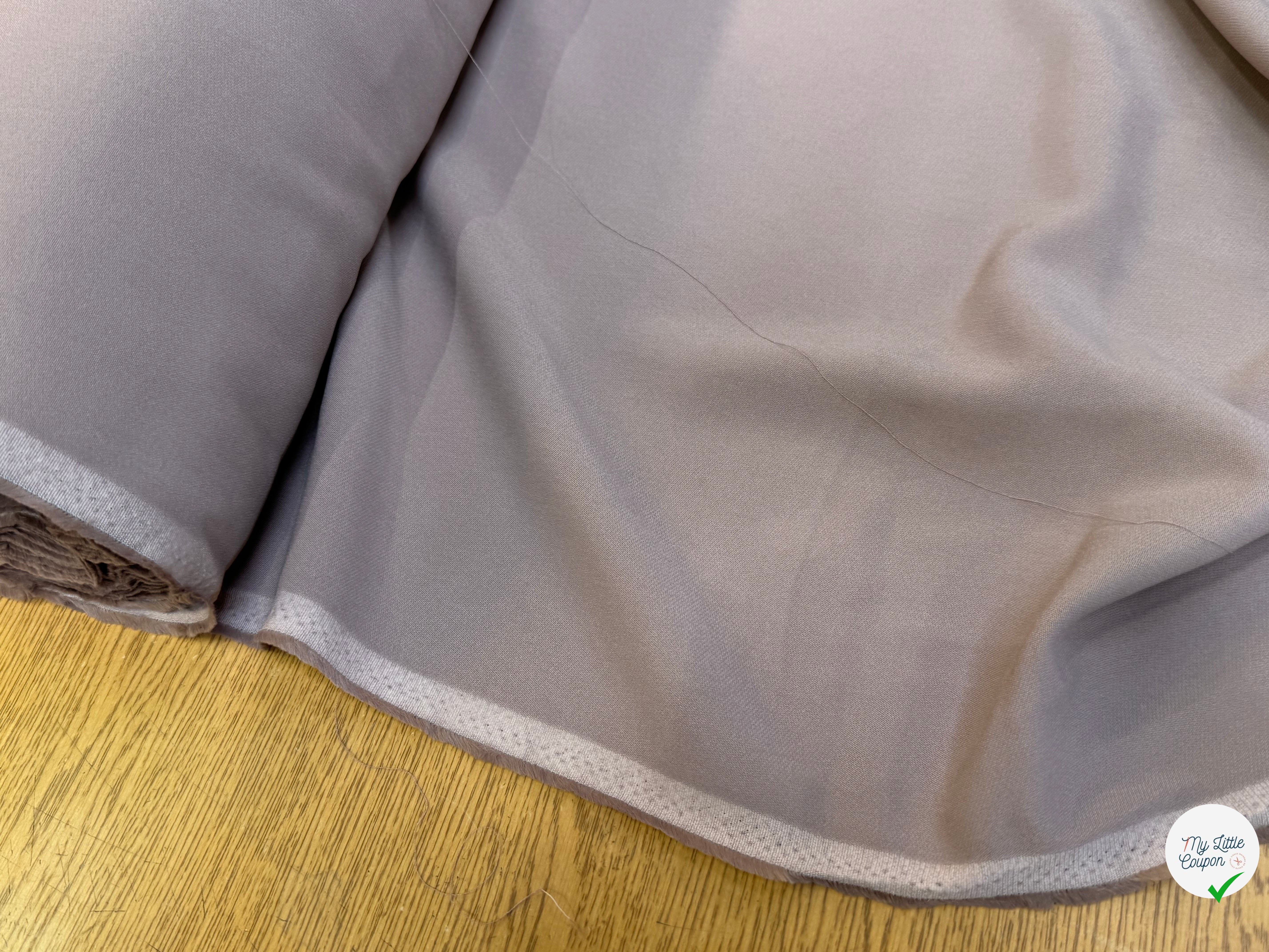 CREPE LOURD 100% VISCOSE CAFÉ AU LAIT TOMBÉ CHIC - My Little Coupon