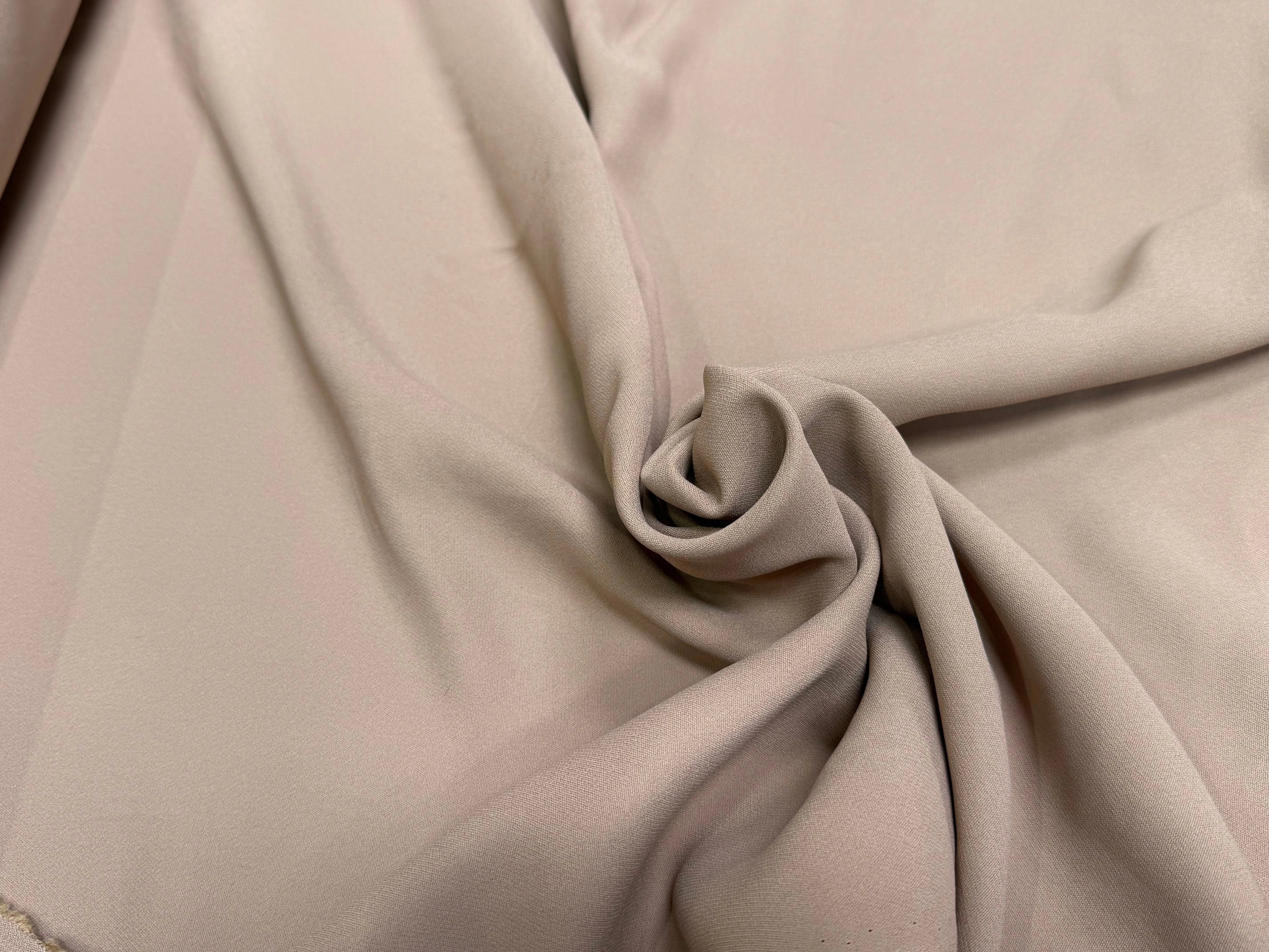 CREPE LOURD ACETATE VISCOSE SABLE TAUPE JAPAN - My Little Coupon
