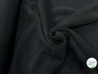 CREPE LOURD CONTRECOLLÉ COTON LÉGÈREMENT STRETCH NOIR - My Little Coupon