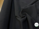 CREPE LOURD CONTRECOLLÉ COTON LÉGÈREMENT STRETCH NOIR - My Little Coupon