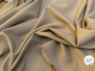 CREPE LOURD JAPAN 62% ACETATE STRETCH TAUPE - My Little Coupon