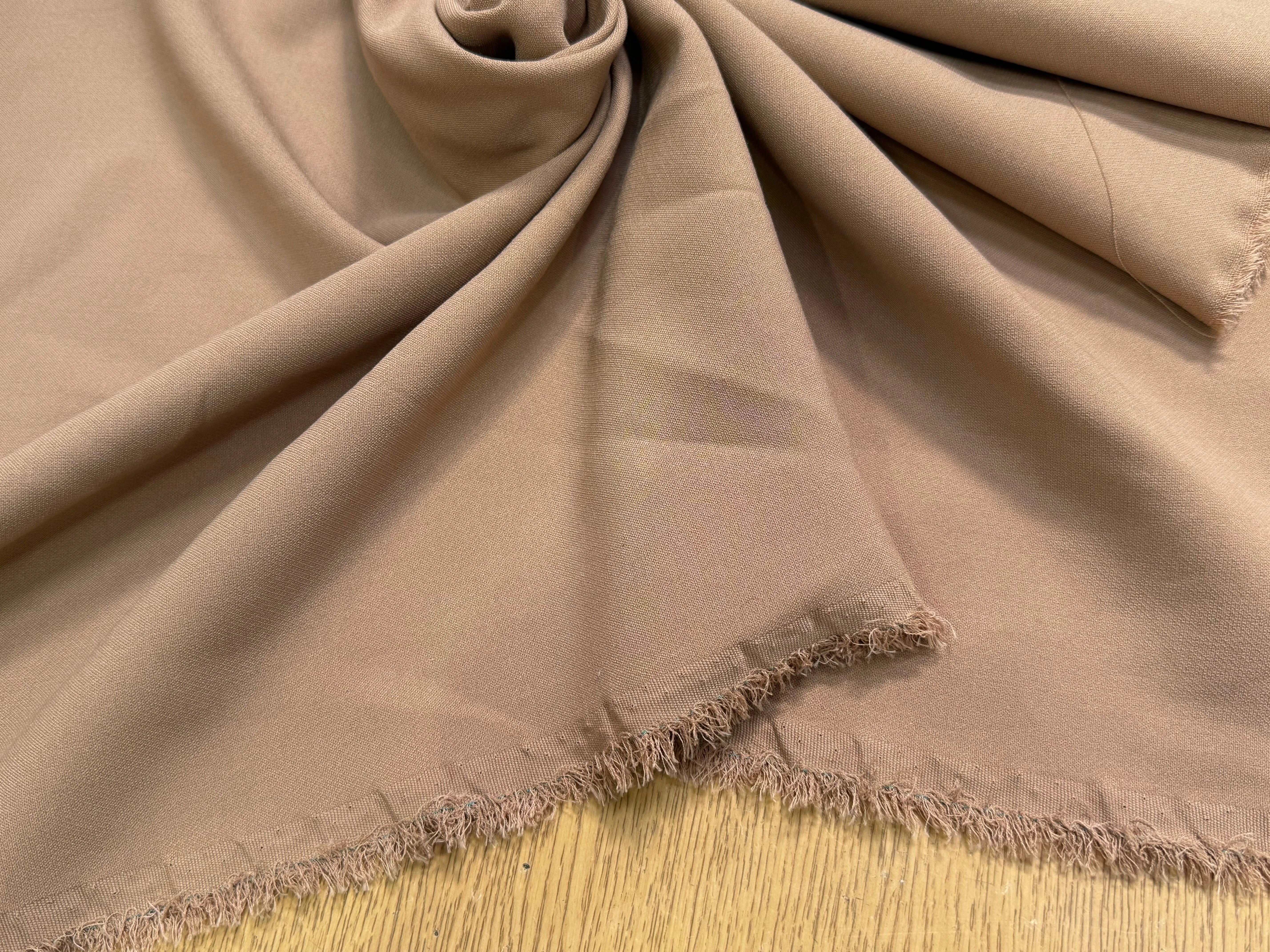 CREPE LOURD JAPAN BELLE TENUE MARRON FROIDS - My Little Coupon