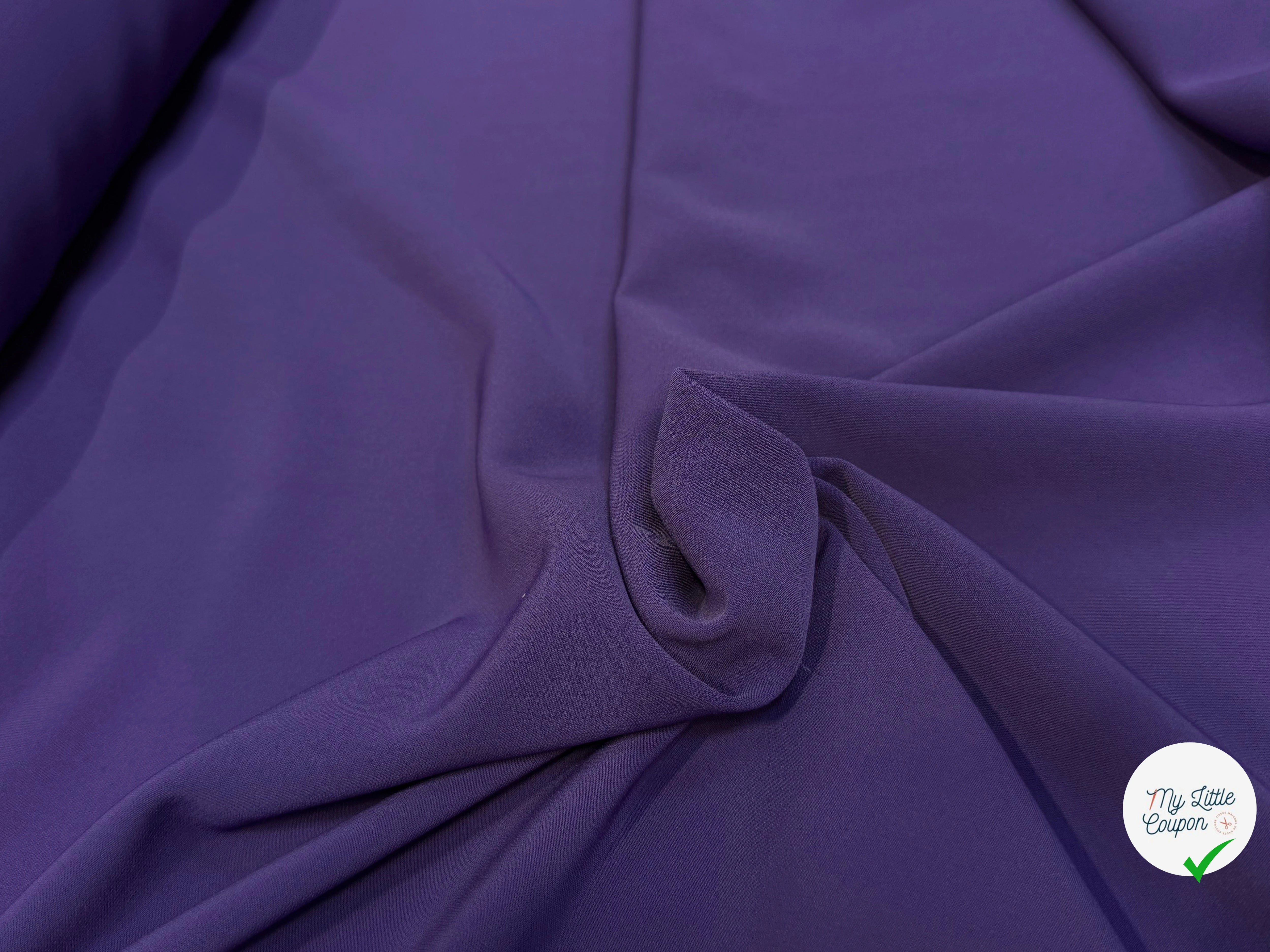 CREPE LOURD JAPAN STRETCH VIOLET REBECCA - My Little Coupon