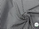 CRÊPE LOURD JAPAN VICHY BLANC NOIR STRETCH SUPER TENUE 28% VISCOSE - My Little Coupon