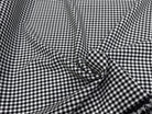CRÊPE LOURD JAPAN VICHY BLANC NOIR STRETCH SUPER TENUE 28% VISCOSE - My Little Coupon